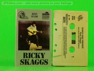 RICKY SKAGGS FAMILY AND FRIENDS (130) 10 Track Audio Cassette SUNDOWN