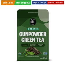 Organic Gunpowder Green Tea, Loose Leaf, 16oz Bulk Resealable Bag, Packaging ...