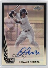 2021 Leaf Metal Draft 1990 Black Rainbow 2/15 Oswald Peraza #LA-OP1 Auto 0or4