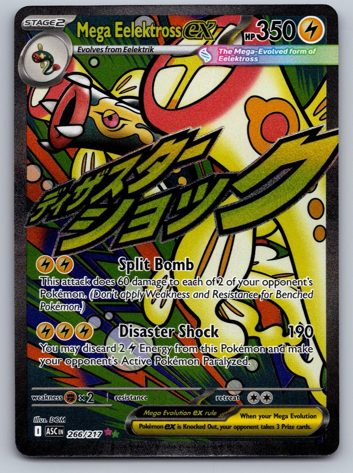 Mega Eelektross ex 266/217 Mega Attack Rare Ascended Heroes Pokemon Holo NM
