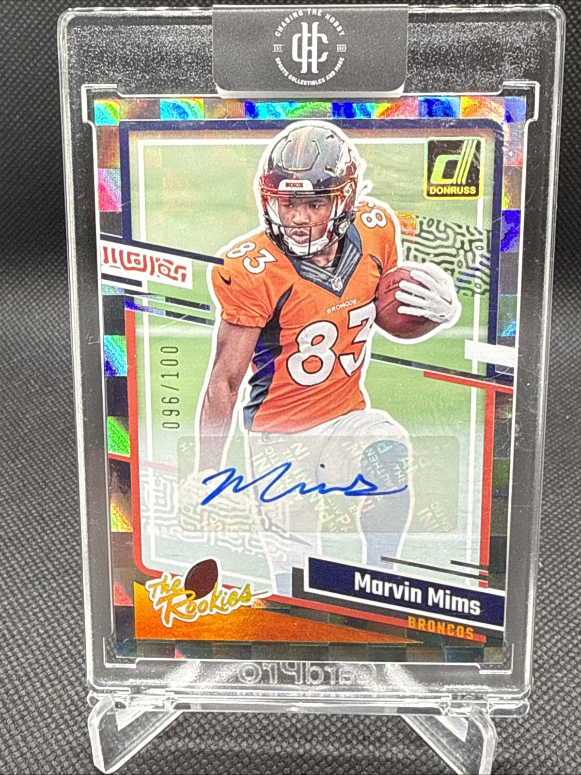 Marvin Mims Panini Donruss the Rookies #19 Autograph