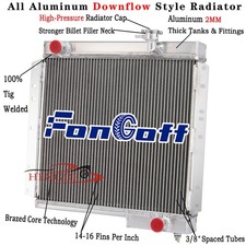 3 Row Aluminum Radiator Fit 1970-1980 1977 Toyota Land Cruiser 4.6l 3.9l L6 Gas