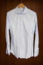Suitsupply Light Blue Cotton Dress Shirt Size 15.75 / 39 Extra Slim Fit
