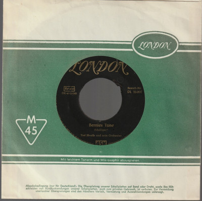   7'' 1954 Ted Heath BERNIES TUNE / STOMP AND WHISTLE London 20007 SUPER RAR !!  