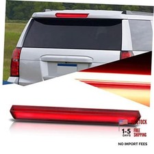 LED 3rd Third Brake Light Compatible LED Light Bar Chrome Housing Red Lens