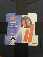 Naruto Shippuden 2 Piece Adult Sleep Set Size Medium Spirit Halloween Soft 