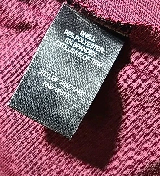 Cárdigan Antthony Mujer Frente Abierto Jersey Tejido Borgoña Plata Brillante Talla M Foto 4 de 4