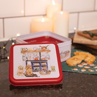 Wrendale Designs Landhausküche Hund und Katze Weihnachten Vorratsdose Küchendeko
