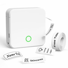 Label Maker Machine with Tape P0 Rechargeable Bluetooth Mini Label Printer Po...