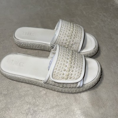 INC Women s Rayley Pearl Sandals/Slides Size 7M. Nice!