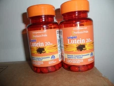 Lutein 20 mg with Zeaxanthin  120 Softgels (2 Pack)  Supports Eye Health