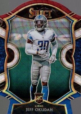 2020 Select Prizm Tri Color Die Cut #86 Jeff Okudah - FB