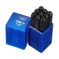 9-teiliger Stempelsatz 1/8" f&uuml;r Stempelwerkzeug