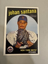 2008 Topps Heritage - Johan Santana #201 Mets Variation SP those who know know. 