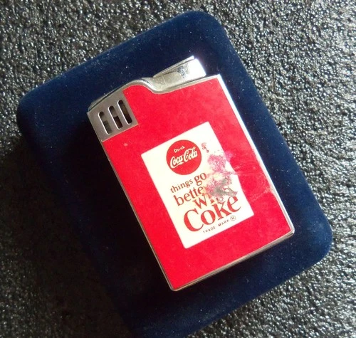 Vintage Blue Bird Coca Cola 1950-1960 Musical Lighter "Plays Dixie”