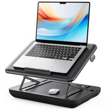 SAIJI Height  Tilt Adjustable Lap Desk, Portable Laptop Stand for Bed, Car, ...
