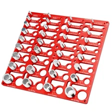 55 Nut and Bolt Thread Checker Bolt Size Finder with 19 Drill Gauges 16 Metri...