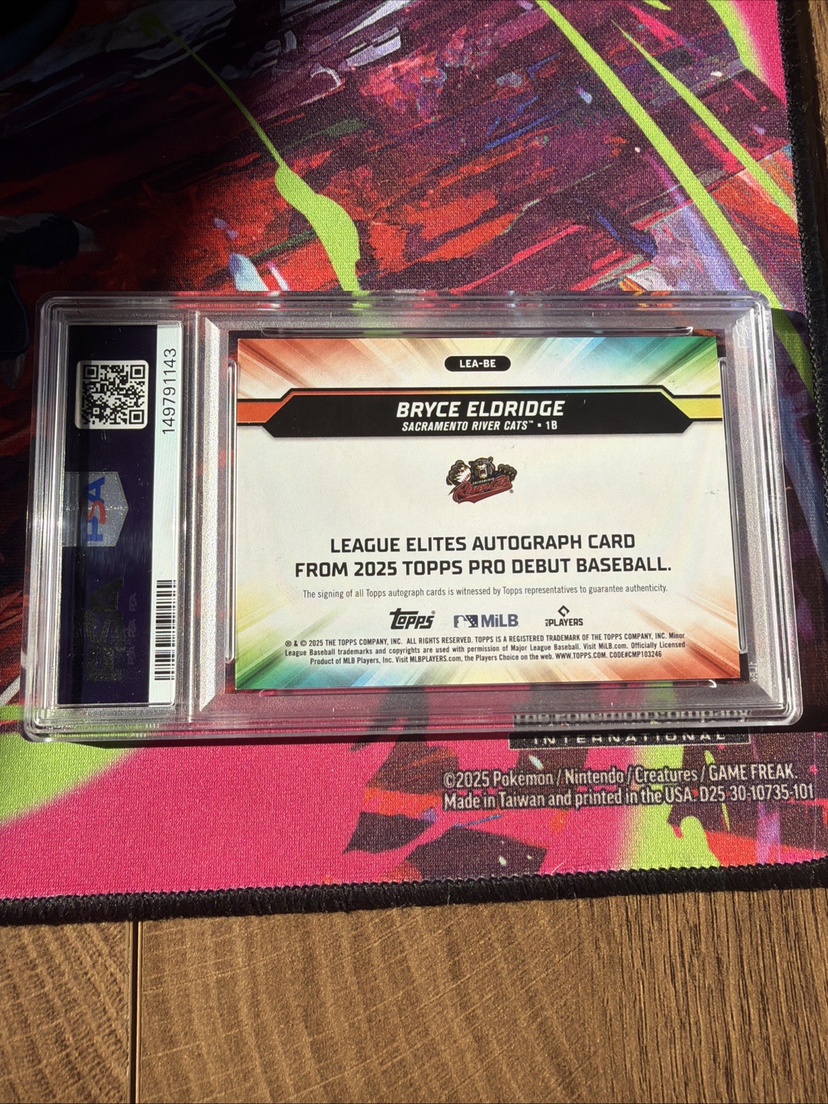 Bryce Eldridge San Fran 2025 Topps Pro Debut -League Elites (RC) /50 Auto view 2