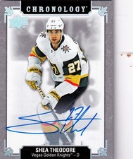 2019-20 Chronology Franchise History Autographs #FHVEST Shea Theodore