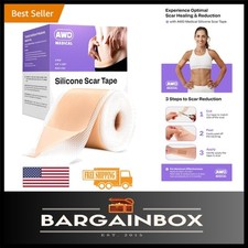 Silicone Scar Tape for Surgical Recovery - 1.6" x 120" Roll - Pain-Free Solution