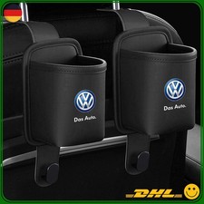 Autositzhaken Halter 2X Rücksitz Getränkehalter Kopfstützen Haken für VW