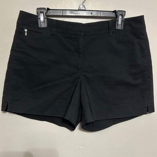 White House Black Market Women's Shorts 8 Black Tailored Casual Chino Dressy