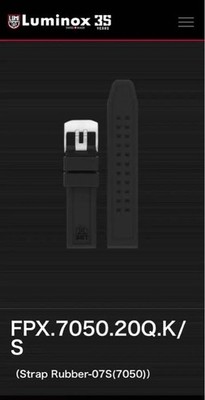 Luminox genuine rubber belt FPX.7050.20Q.K/S