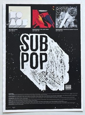 SUB POP - 2008 Full page UK magazine ad MUDHONEY NO AGE