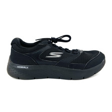 Mens 10 Skechers Go Walk Flex Gogamat Air Cooled Sneakers Black Lace Up 216480