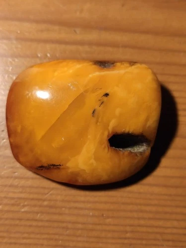 NATURAL OLD ANTIQUE BALTIC AMBER BROOCH 12.8 gr