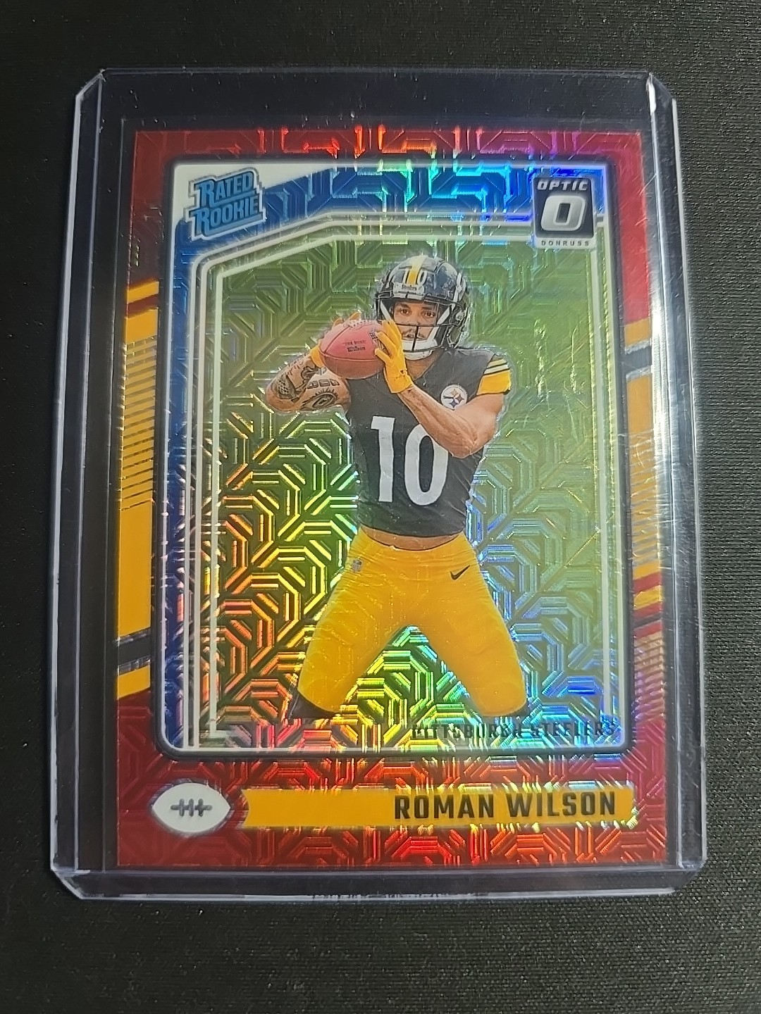 Roman Wilson - 2024 Panini Donruss Optic Red Mojo #285 RC - Pittsburgh Steelers