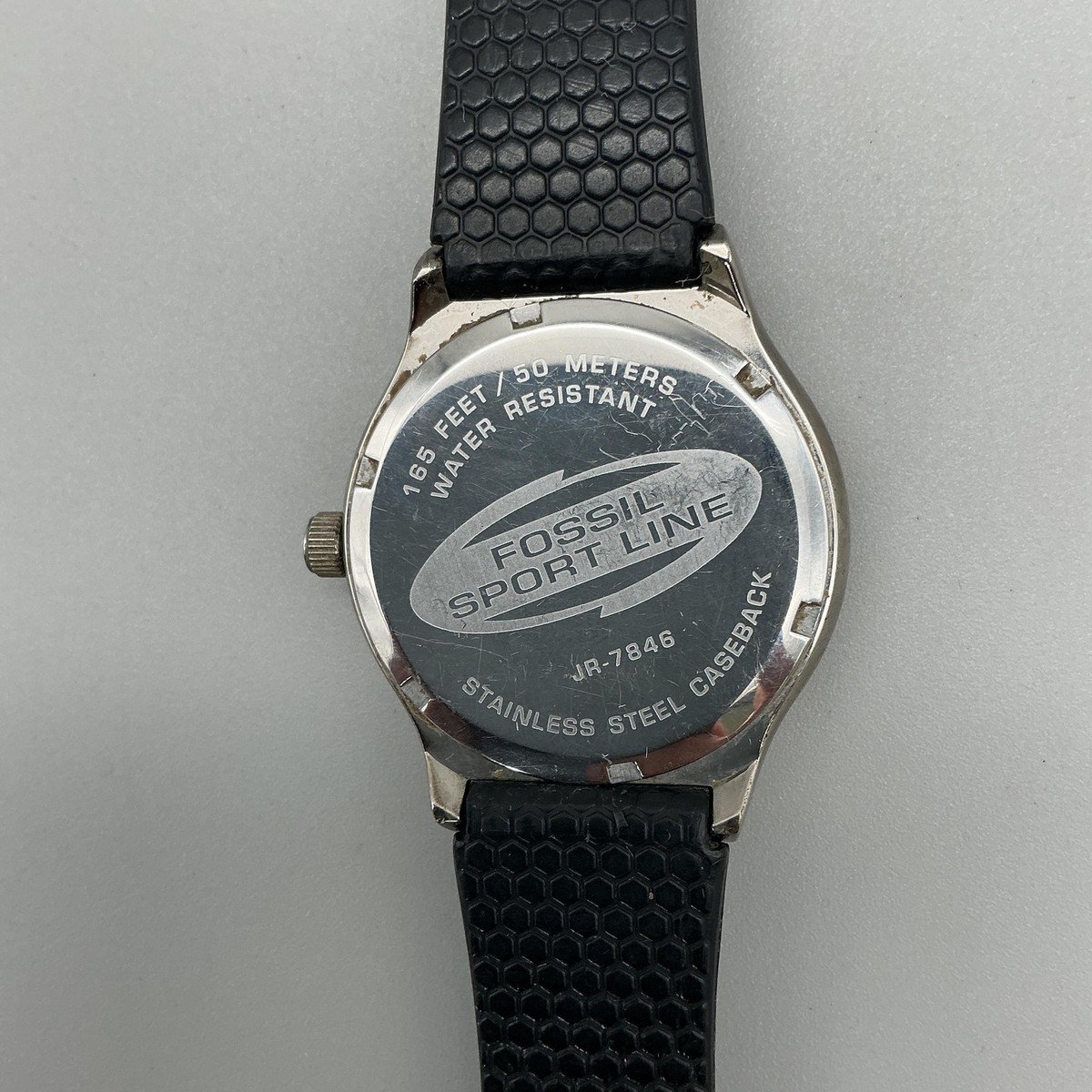 Fossil Big Tic Sport Line JR-7846 Mens Watch 37mm Silver Tone