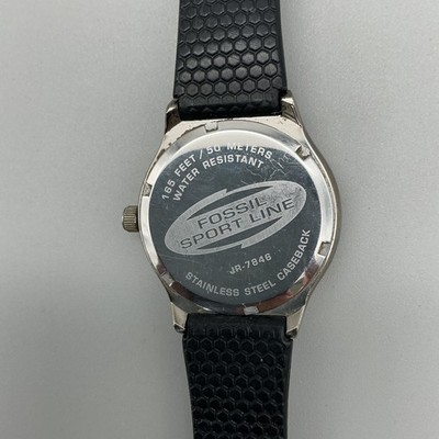 Fossil Big Tic Sport Line JR-7846 Mens Watch 37mm Silver Tone
