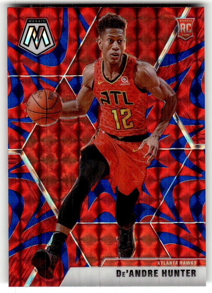 2019-20 Panini Mosaic De'Andre Hunter Reactive Blue Rookie #239