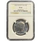1964 Kennedy Half Dollar Silver Proof ACCENTED HAIR PF64 NGC