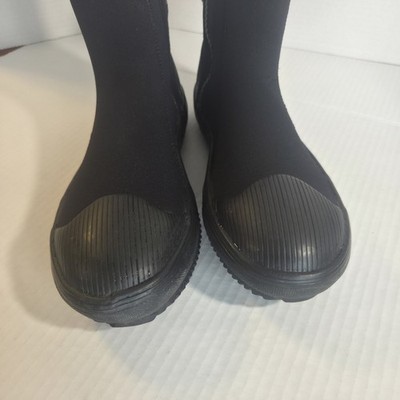 Titanium Scuba Max 6.0mm Reef Track Dive Boots Mens Size 8 EU 42 Black Zipper