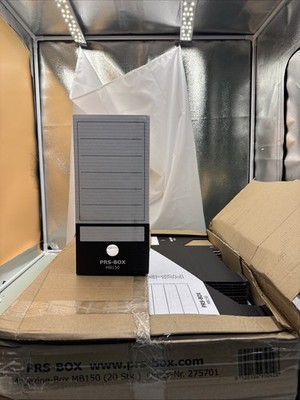 PRS Magazine-Box MB150 für A4, Weiß/Schwarz, 150 mm, 20 Stück