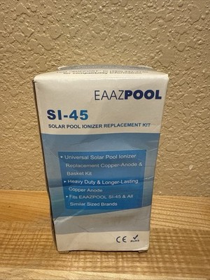 Universal Solar Pool Ionizer SI-45 Replacement Copper Anode & Basket Kit