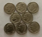 1976 D Roosevelt Dime 8-Coin Lot