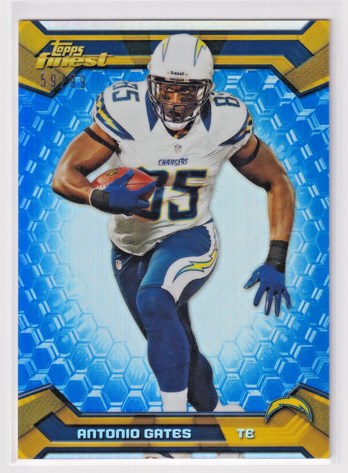 2013 Topps Finest - Antonio Gates #61 Blue Refractor /99