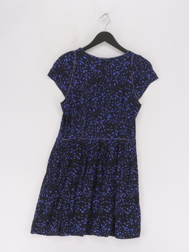 Comptoir Des Cotonniers Women's Midi Dress UK 10 Blue 100% Viscose A-Line - Picture 2 of 6