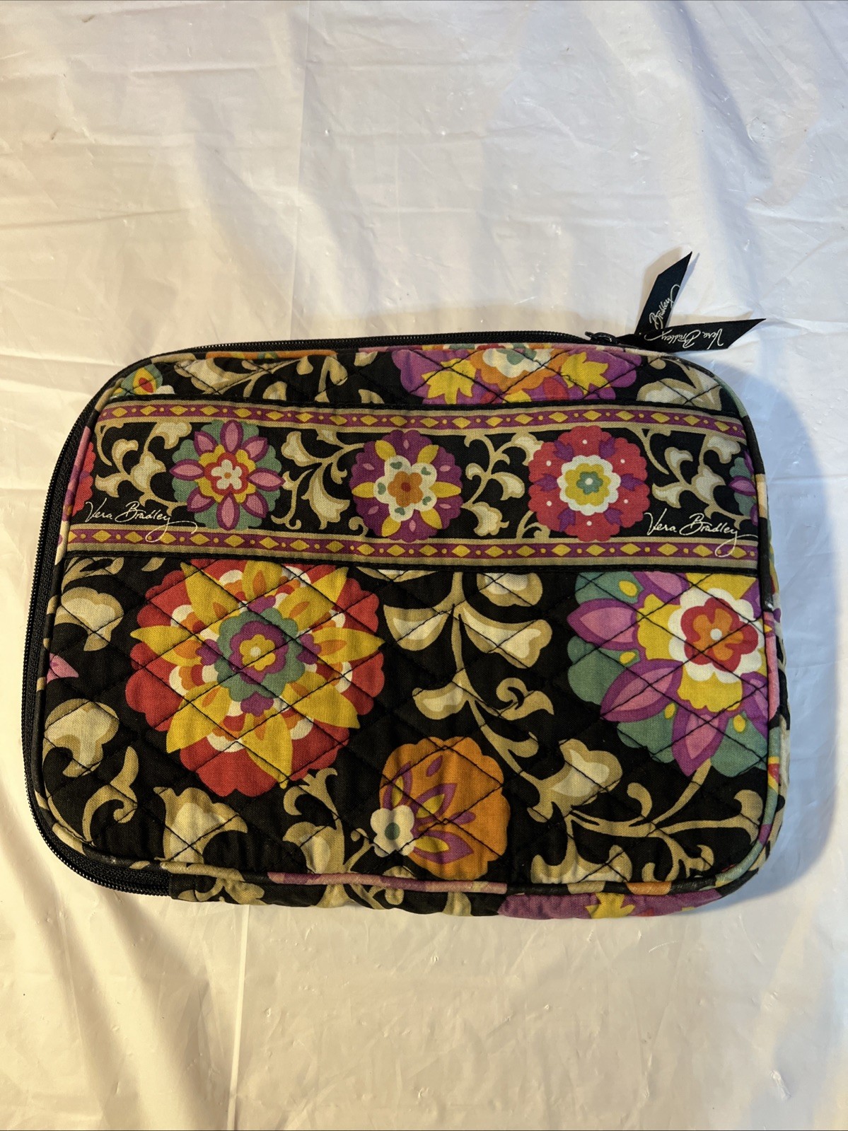 Vera Bradley Floral iPad-Tablet eReader Sleeve Case Zip Cover Quilt
