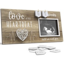 Baby Sonogram Picture Frame with Countdown Weeks - Standard 4"x3" Ultrasound ...