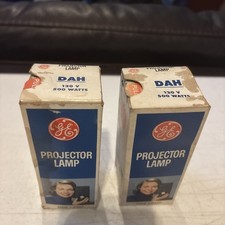 2 GE Projection Lamp DAH Projector Bulbs 120v 500 watts NEW IN BOX