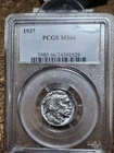 1937 Buffalo Nickel MS66 STEEL Blue