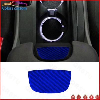 Armrest Compartment Handle Cover Trim For 2008-12 Honda Accord Blue Carbon Fiber