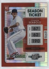 2022 Panini Chronicles Contenders Optic Hyper Prizm /299 Connor Seabold #10 0q3