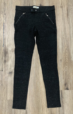 Rewind Leggings Skinny Black Low Rise Zip Pocket 5-7 Medium Junior s 90 s Punk