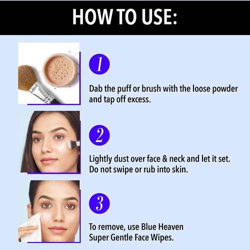 Blue Heaven Flawless Matte Finishing Powder For Normal Skin 20gm - Picture 3 of 5