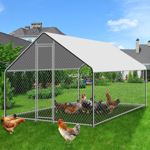 Large Chicken coop Weatherproof Hen House Pet Poultry Cage Outdoor Yard Cage